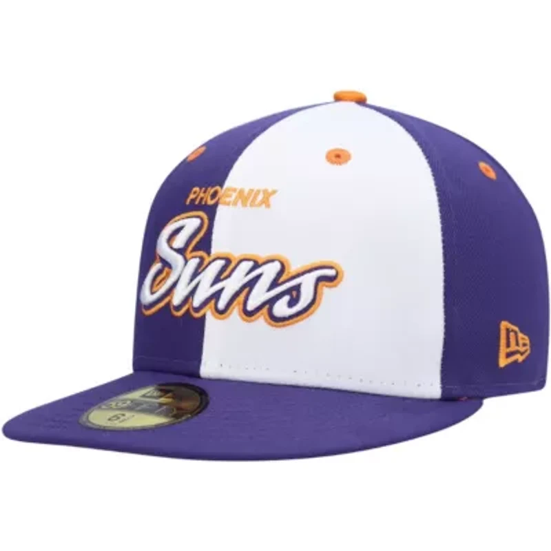 NBA Purple/White Phoenix Suns Script Pinwheel 59FIFTY Fitted Hat