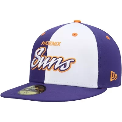 NBA Purple/White Phoenix Suns Script Pinwheel 59FIFTY Fitted Hat