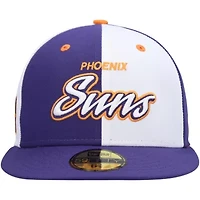 NBA Purple/White Phoenix Suns Script Pinwheel 59FIFTY Fitted Hat