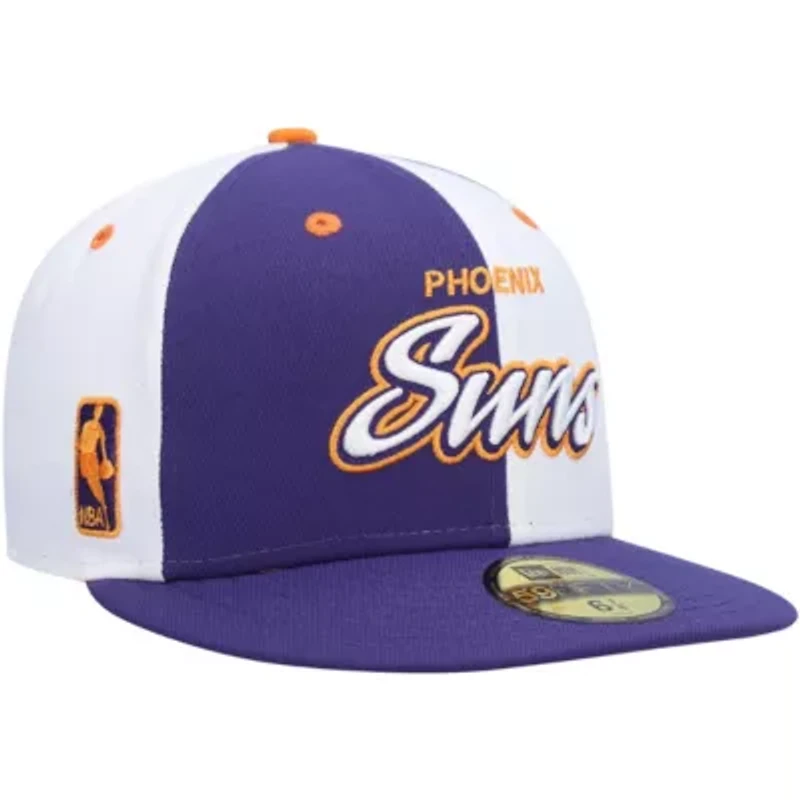 NBA Purple/White Phoenix Suns Script Pinwheel 59FIFTY Fitted Hat