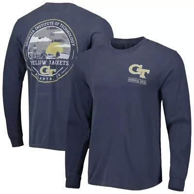 Georgia Tech Yellow Jackets NCAA Circle Campus Scene Long Sleeve T-Shirt