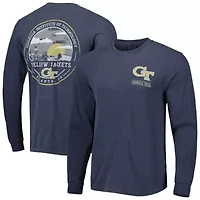 Georgia Tech Yellow Jackets NCAA Circle Campus Scene Long Sleeve T-Shirt