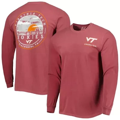 NCAA Virginia Tech Hokies Circle Campus Scene Long Sleeve T-Shirt