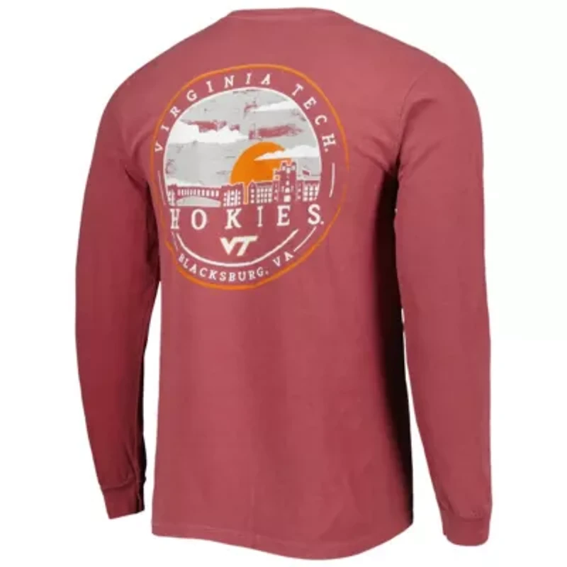NCAA Virginia Tech Hokies Circle Campus Scene Long Sleeve T-Shirt