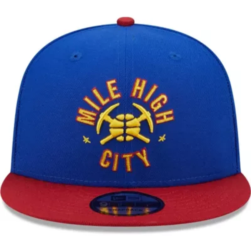 NBA Blue/Red Denver Nuggets Jersey Hook Statement Edition 9FIFTY Snapback Hat