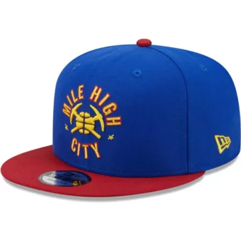 NBA Blue/Red Denver Nuggets Jersey Hook Statement Edition 9FIFTY Snapback Hat