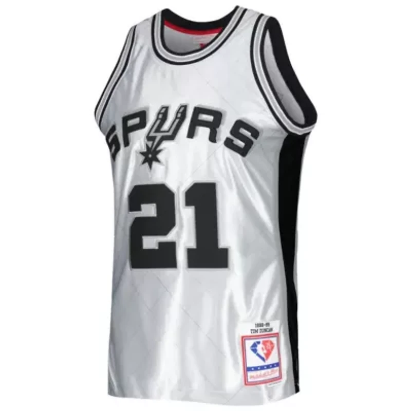 NBA Tim Duncan San Antonio Spurs 1998/99 Hardwood Classics 75th Anniversary Swingman Jersey