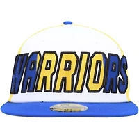 NBA White/Royal Golden State Warriors Back Half 9FIFTY Fitted Hat