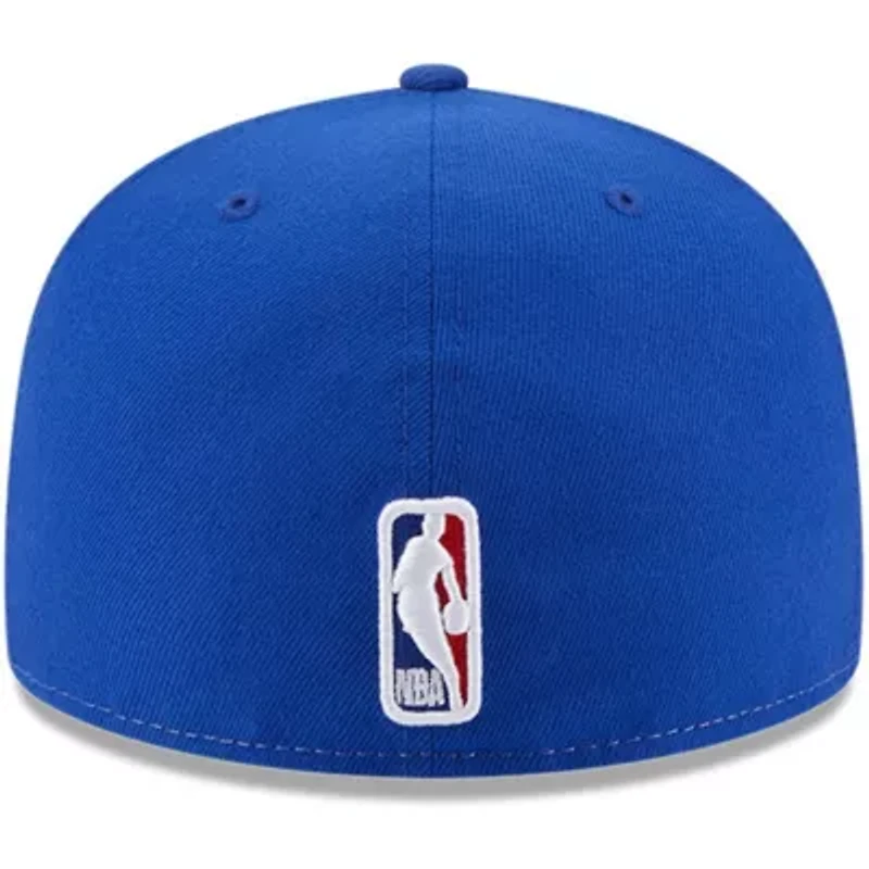 NBA White/Royal Philadelphia 76ers Back Half 9FIFTY Fitted Hat