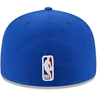NBA White/Royal Philadelphia 76ers Back Half 9FIFTY Fitted Hat