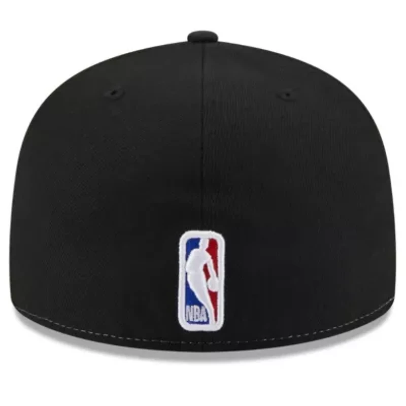 NBA White/Black Utah Jazz Back Half 59FIFTY Fitted Hat