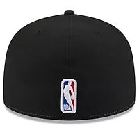 NBA White/Black Utah Jazz Back Half 59FIFTY Fitted Hat
