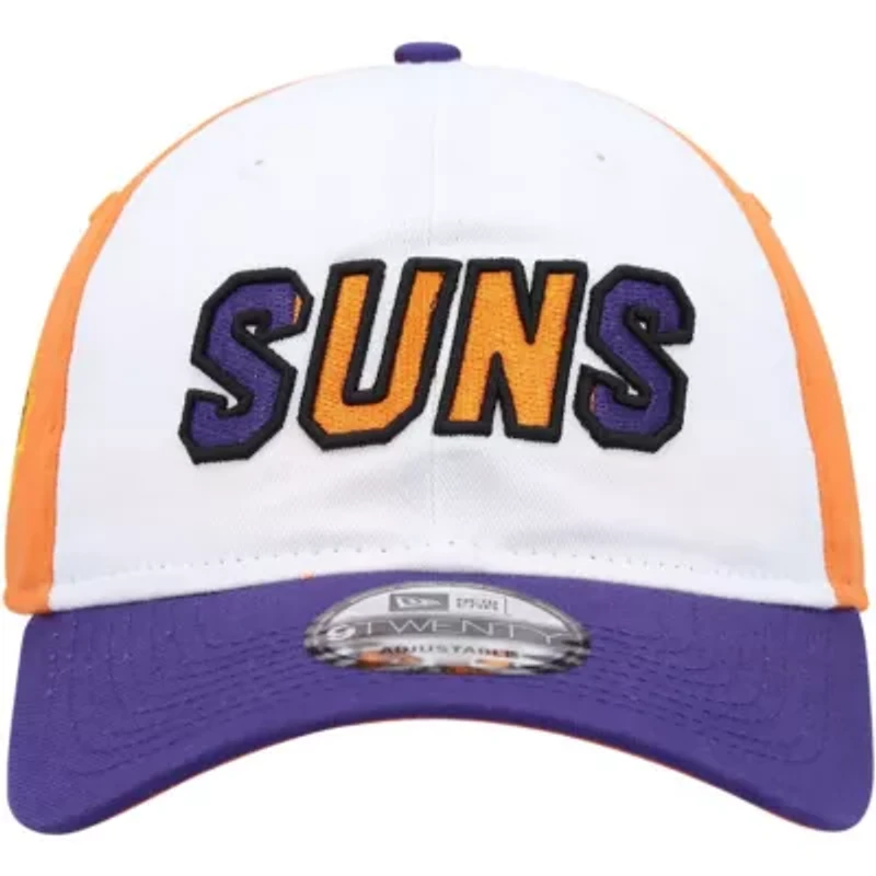 NBA White/Purple Phoenix Suns Back Half 9TWENTY Adjustable Hat
