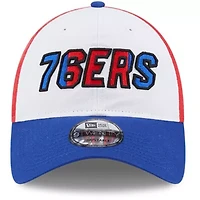 NBA White/Royal Philadelphia 76ers Back Half 9TWENTY Adjustable Hat