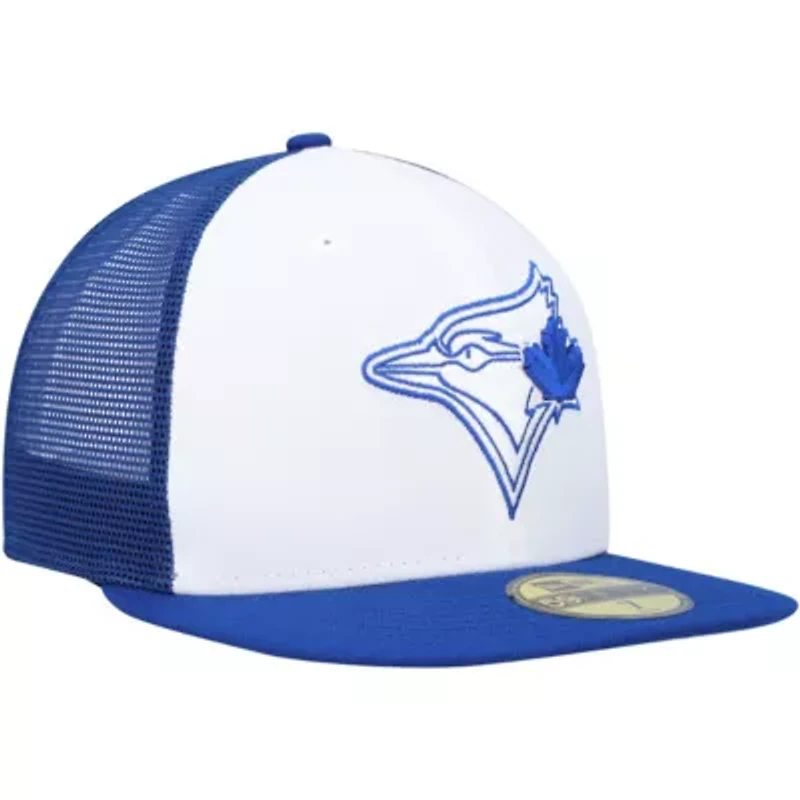 Toronto Blue Jays MLB White/Royal 2023 On-Field Batting Practice 59FIFTY Fitted Hat