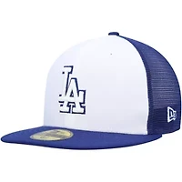 MLB White/Royal Los Angeles Dodgers 2023 On-Field Batting Practice 59FIFTY Fitted Hat