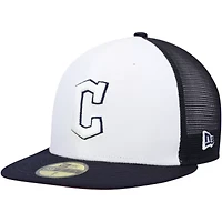 MLB White/Navy Cleveland Guardians 2023 On-Field Batting Practice 59FIFTY Fitted Hat