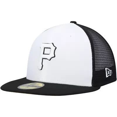 MLB White/Black Pittsburgh Pirates 2023 On-Field Batting Practice 59FIFTY Fitted Hat