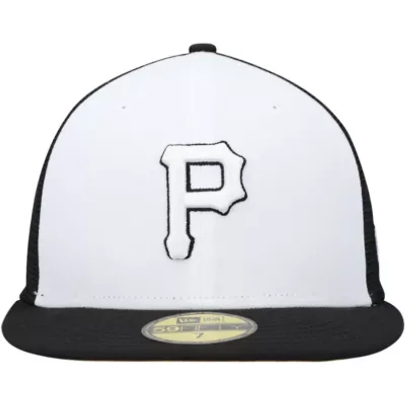 MLB White/Black Pittsburgh Pirates 2023 On-Field Batting Practice 59FIFTY Fitted Hat