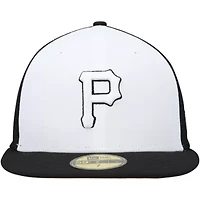 MLB White/Black Pittsburgh Pirates 2023 On-Field Batting Practice 59FIFTY Fitted Hat