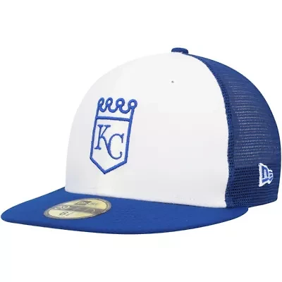 MLB White/Blue Kansas City Royals 2023 On-Field Batting Practice 59FIFTY Fitted Hat