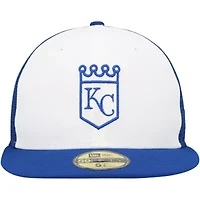 MLB White/Blue Kansas City Royals 2023 On-Field Batting Practice 59FIFTY Fitted Hat