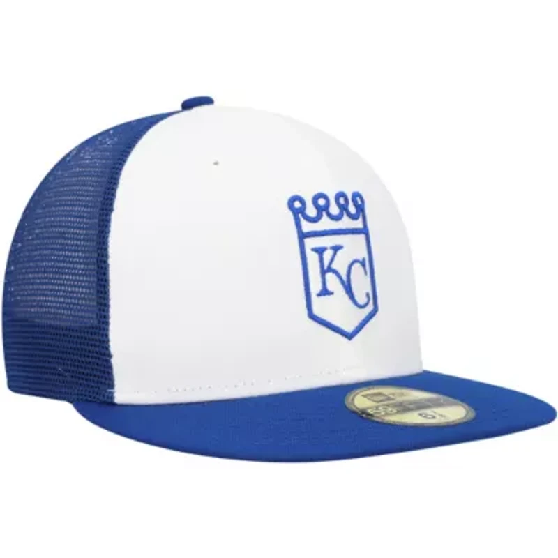 MLB White/Blue Kansas City Royals 2023 On-Field Batting Practice 59FIFTY Fitted Hat