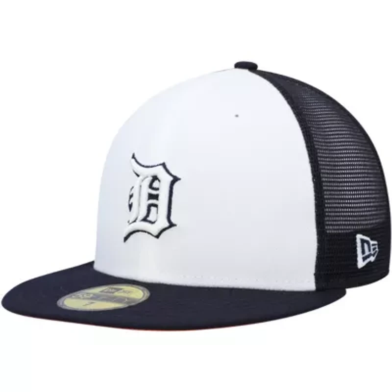 MLB White/Navy Detroit Tigers 2023 On-Field Batting Practice 59FIFTY Fitted Hat