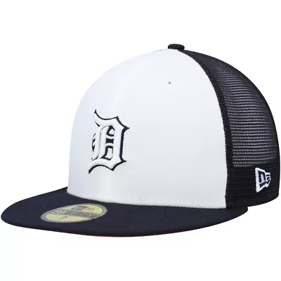 MLB White/Navy Detroit Tigers 2023 On-Field Batting Practice 59FIFTY Fitted Hat