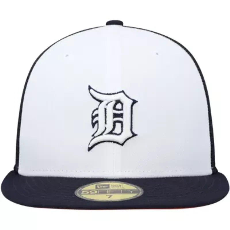 MLB White/Navy Detroit Tigers 2023 On-Field Batting Practice 59FIFTY Fitted Hat