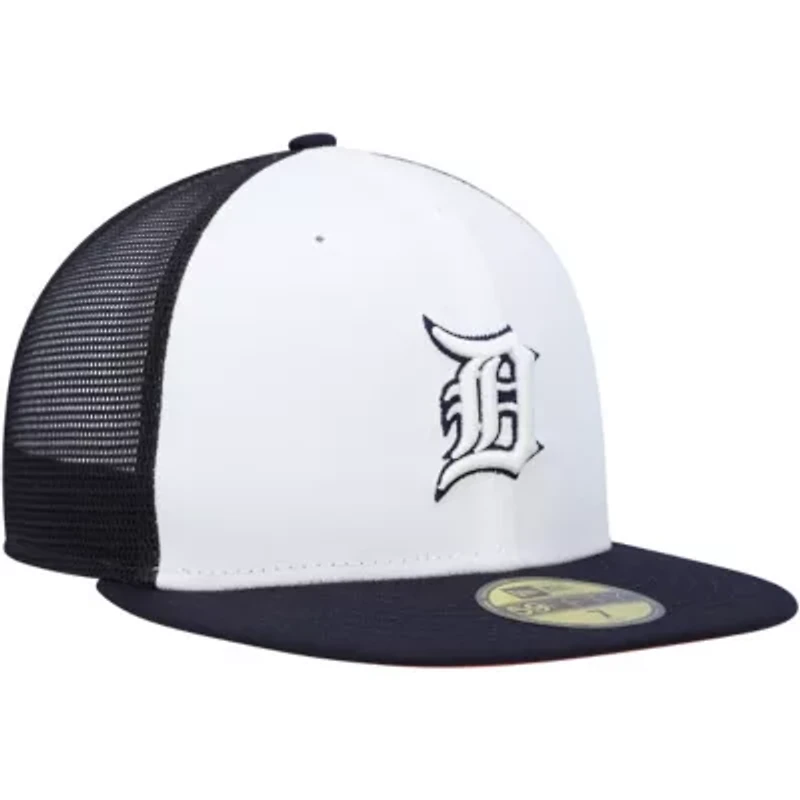 MLB White/Navy Detroit Tigers 2023 On-Field Batting Practice 59FIFTY Fitted Hat