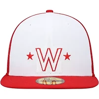 MLB White/Red Washington Nationals 2023 On-Field Batting Practice 59FIFTY Fitted Hat