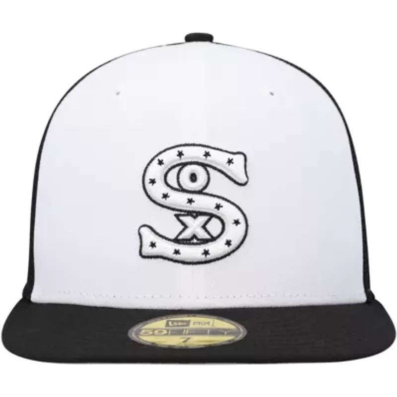 Chicago White Sox MLB White/Black 2023 On-Field Batting Practice 59FIFTY Fitted Hat