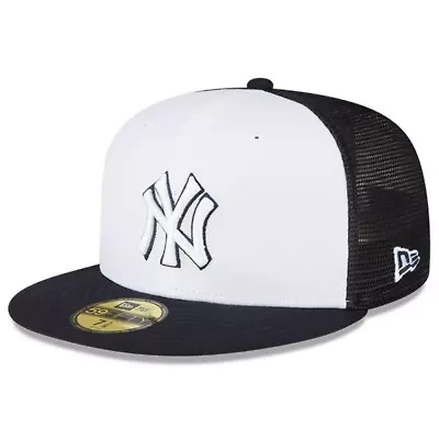 MLB White/Navy New York Yankees 2023 On-Field Batting Practice 59FIFTY Fitted Hat
