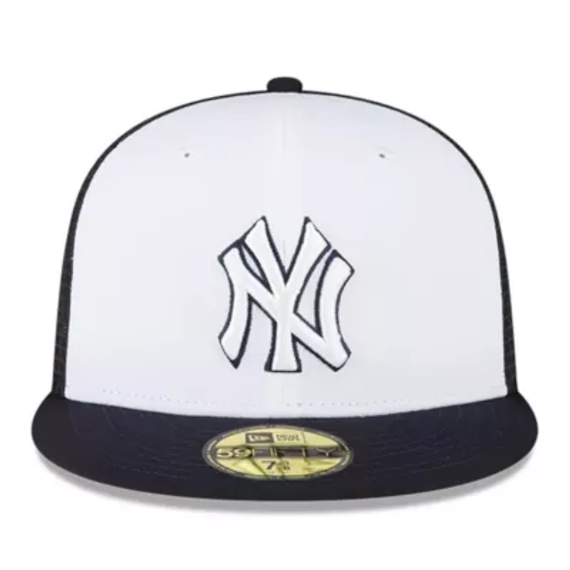 MLB White/Navy New York Yankees 2023 On-Field Batting Practice 59FIFTY Fitted Hat