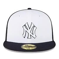 MLB White/Navy New York Yankees 2023 On-Field Batting Practice 59FIFTY Fitted Hat
