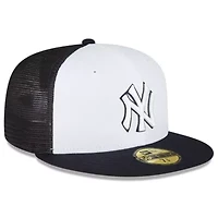 MLB White/Navy New York Yankees 2023 On-Field Batting Practice 59FIFTY Fitted Hat