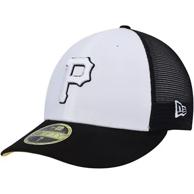MLB White/Black Pittsburgh Pirates 2023 On-Field Batting Practice Low 59FIFTY Fitted Hat