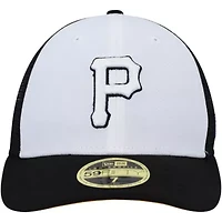 MLB White/Black Pittsburgh Pirates 2023 On-Field Batting Practice Low 59FIFTY Fitted Hat