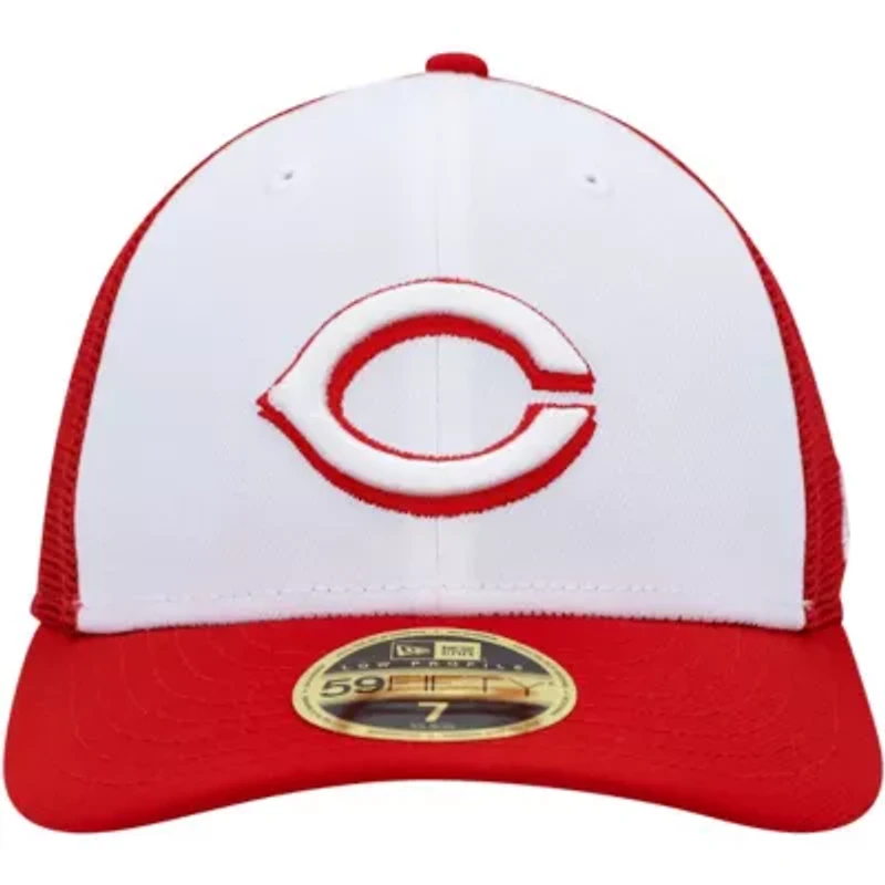 MLB White/Red Cincinnati Reds 2023 On-Field Batting Practice Low 59FIFTY Fitted Hat