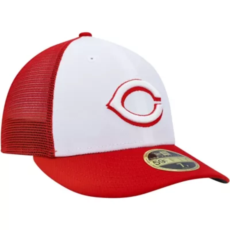 MLB White/Red Cincinnati Reds 2023 On-Field Batting Practice Low 59FIFTY Fitted Hat