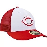 MLB White/Red Cincinnati Reds 2023 On-Field Batting Practice Low 59FIFTY Fitted Hat