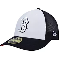 Boston Red Sox MLB White/Navy 2023 On-Field Batting Practice Low 59FIFTY Fitted Hat