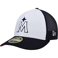 MLB White/Navy Minnesota Twins 2023 On-Field Batting Practice Low 59FIFTY Fitted Hat