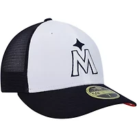 MLB White/Navy Minnesota Twins 2023 On-Field Batting Practice Low 59FIFTY Fitted Hat