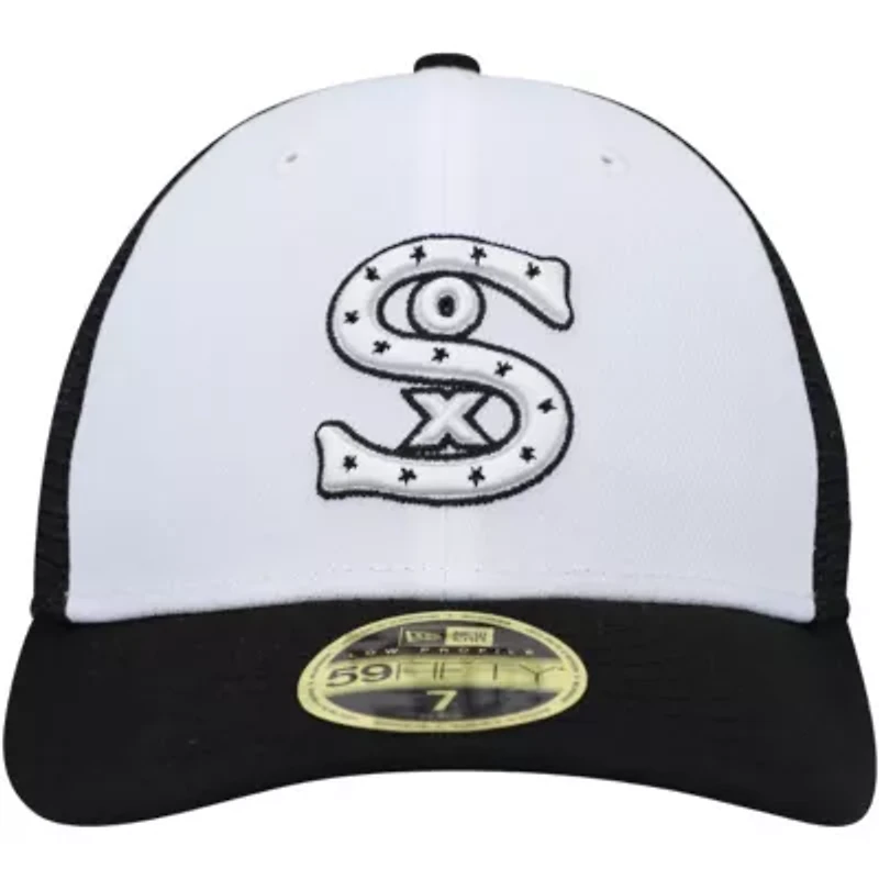 Chicago White Sox MLB White/Black 2023 On-Field Batting Practice Low 59FIFTY Fitted Hat
