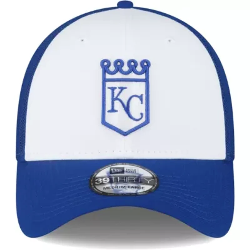 MLB Royal/White Kansas City Royals 2023 On-Field Batting Practice 39THIRTY Flex Hat