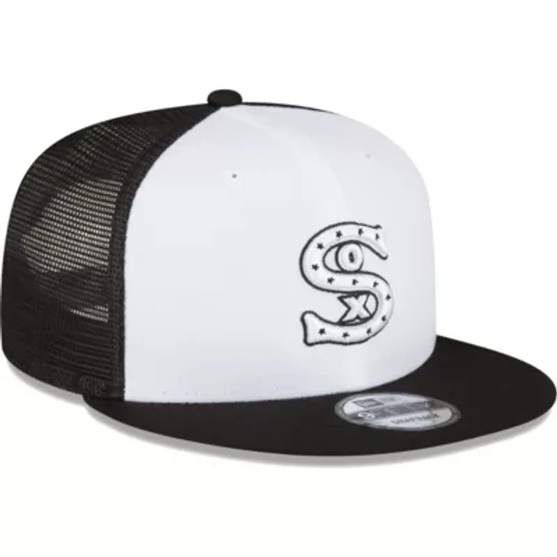 Chicago White Sox MLB Black/White Chicago Sox 2023 On-Field Batting Practice 9FIFTY Snapback Hat
