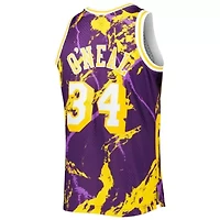 NBA Shaquille O'Neal Los Angeles Lakers 1996/97 Hardwood Classics Marble Swingman Jersey