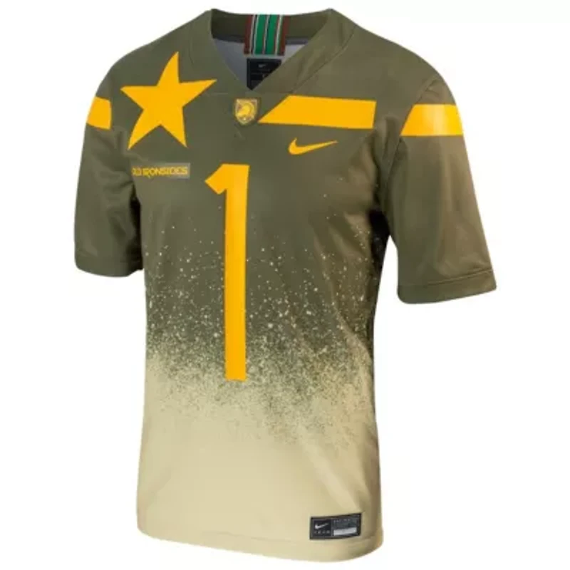 Army Black Knights NCAA Nike #1 1st Armored Division Old Ironsides Untouchable Football Jersey